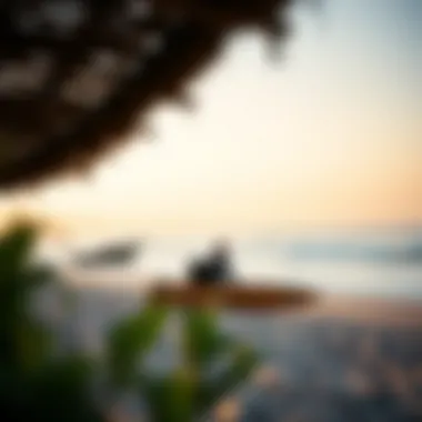 A scenic beach location showcasing the importance of transporting gear.