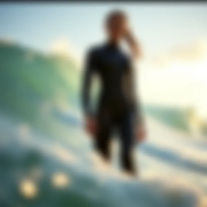 Stylish Wetsuit for Surfing Adventures A stylish wetsuit designed for ocean surfing