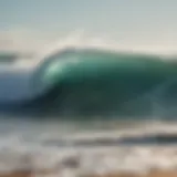 Majestic ocean waves crashing on the shore