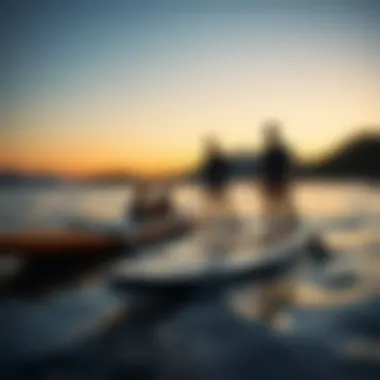 Different types of paddle boards