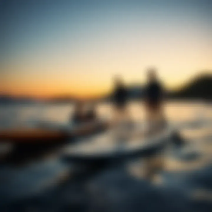 Different types of paddle boards