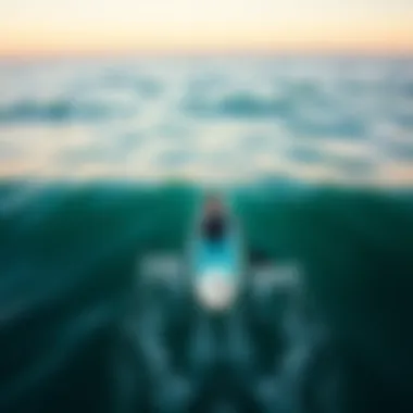 Paddle boarding in diverse water conditions