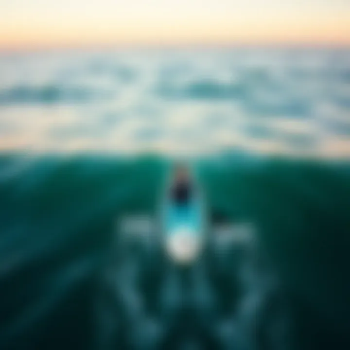 Paddle boarding in diverse water conditions