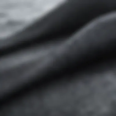 Exploring Wetsuit Materials Close-up of wetsuit materials showcasing texture and flexibility