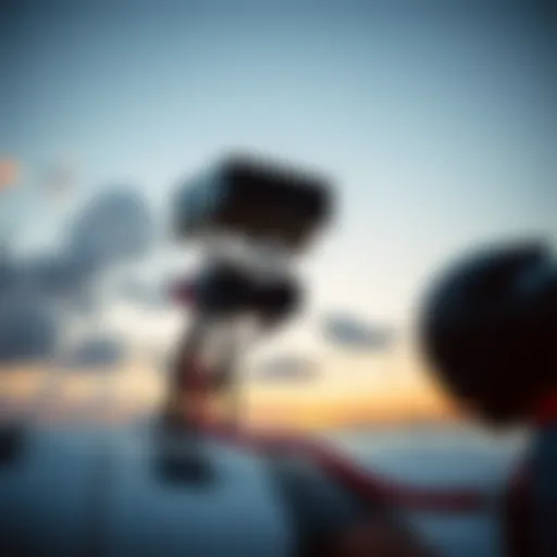 High-quality sound system mounted on a wakeboard tower