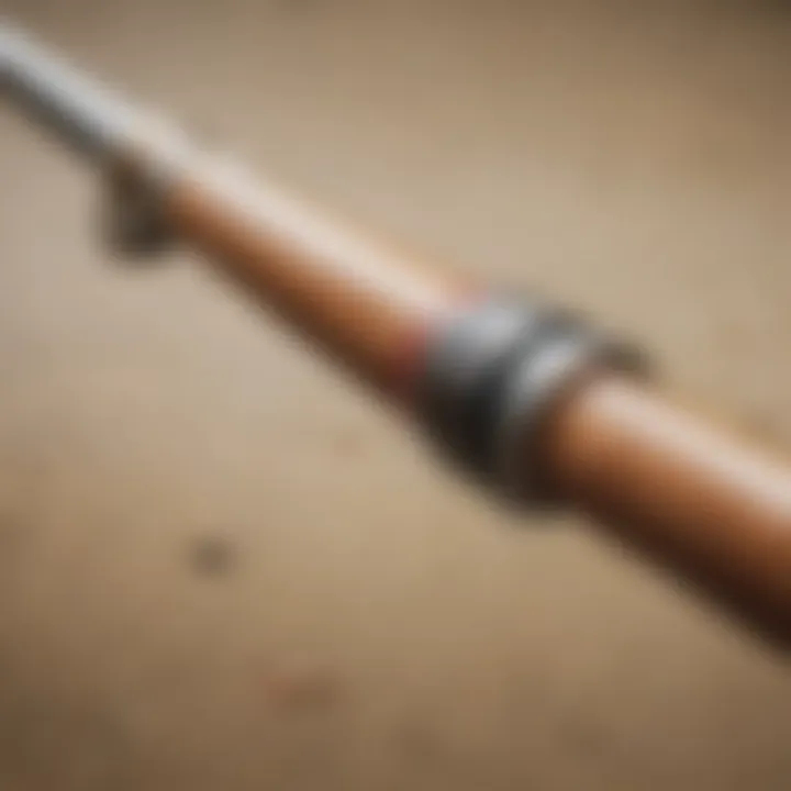 A completed custom surf rod showcasing craftsmanship