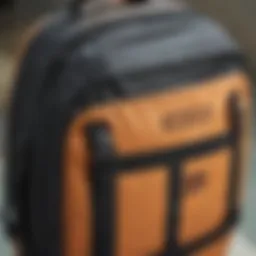 Detailed view of Dakine longboard travel bag showcasing premium materials and stitching