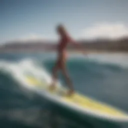 Innovative hydrofoil surfboard design showcasing sleek lines and advanced materials