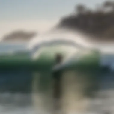 Surfers enjoying waves at Doheny State Beach