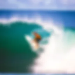 Surfer riding a wave at Dreamsea Surf Nicaragua