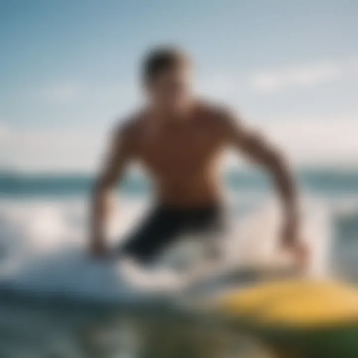 Athlete engaging in high-intensity training on the beach