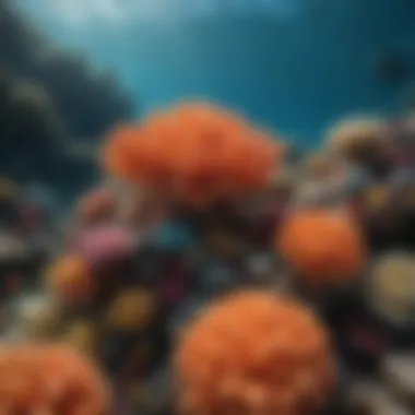 Coral Reef Diversity A vibrant coral reef teeming with diverse marine species