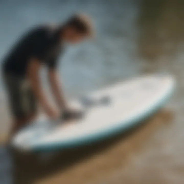 Maintaining an electric surfboard with tools