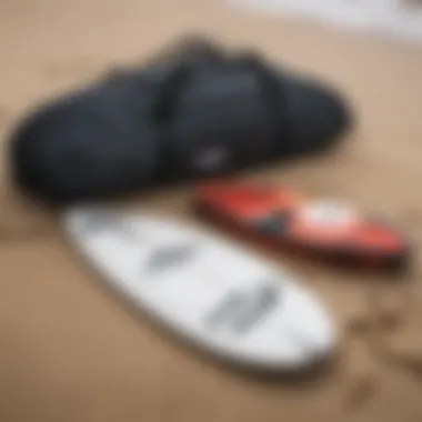 A well-designed surfboard bag with spacious compartments