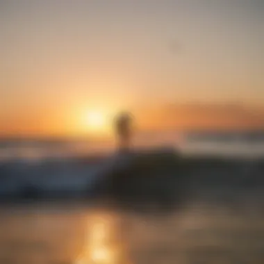 Sunset Serenity on South Padre Island A serene sunset view of the coastline