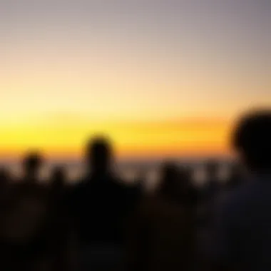 A sunset view over the ocean, symbolizing community and belonging