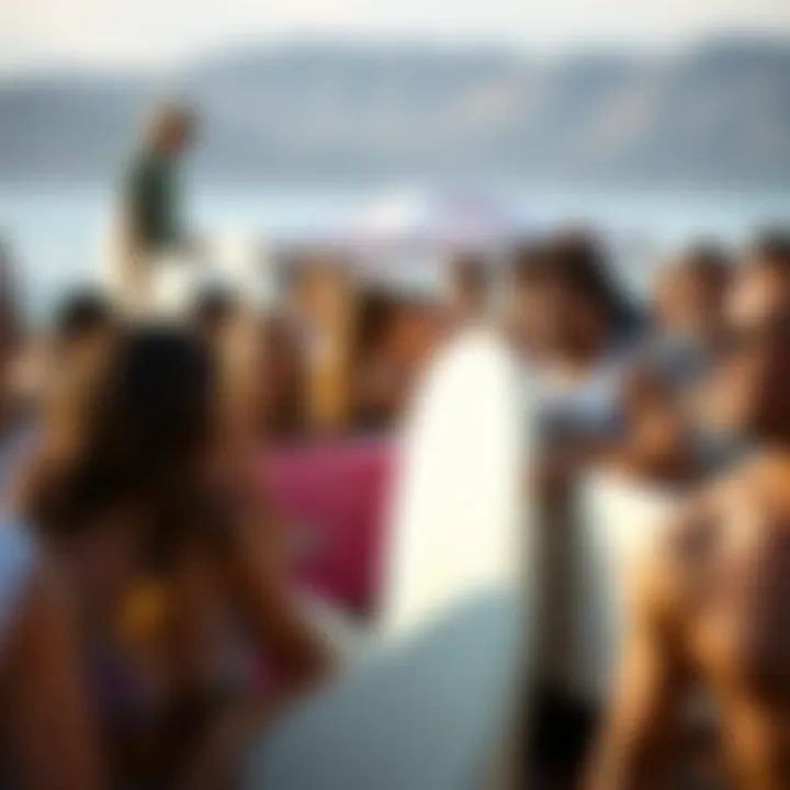 Malibu Surf Community Gathering Community gathering at a local surf event