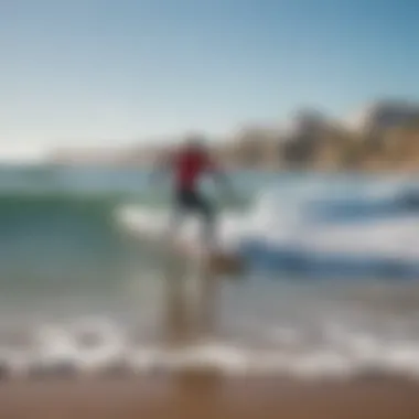 Local surf community gathering at Matosinhos