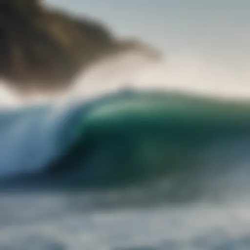 Majestic waves crashing at Mavericks surf spot