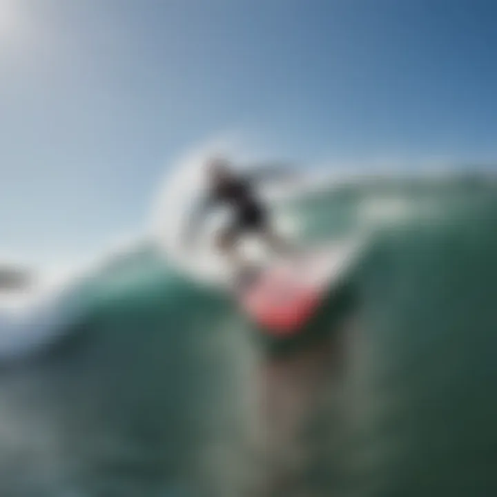 Close-up of the innovative wave technology at Nland Surf Park