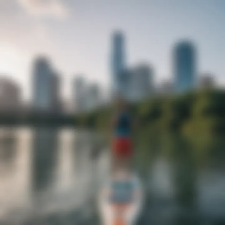 Scenic view of Austin's skyline from the water