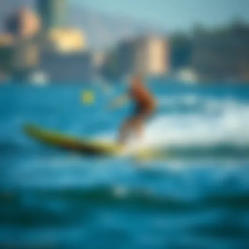 Dynamic ride on a powered water board