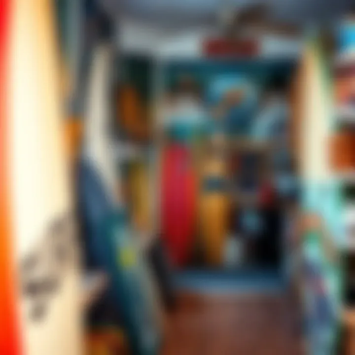An inviting interior of Surf Shop Del Mar showcasing surf culture memorabilia