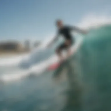 Local surfers enjoying the vibrant waves of Destin