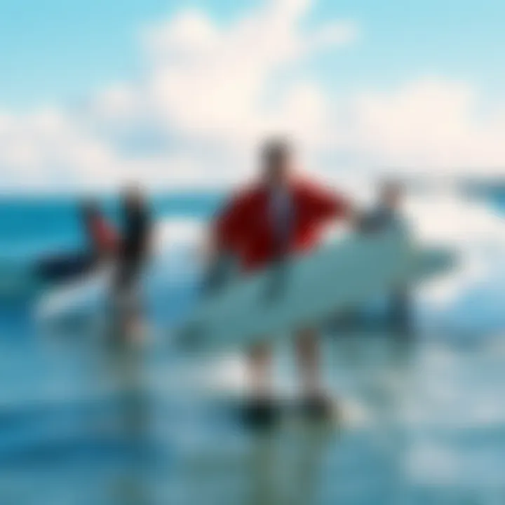 Community Engagement in Surfskating Group of surfskaters united by their passion for the sport