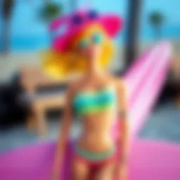 Barbie surfer doll showcasing vibrant beach attire