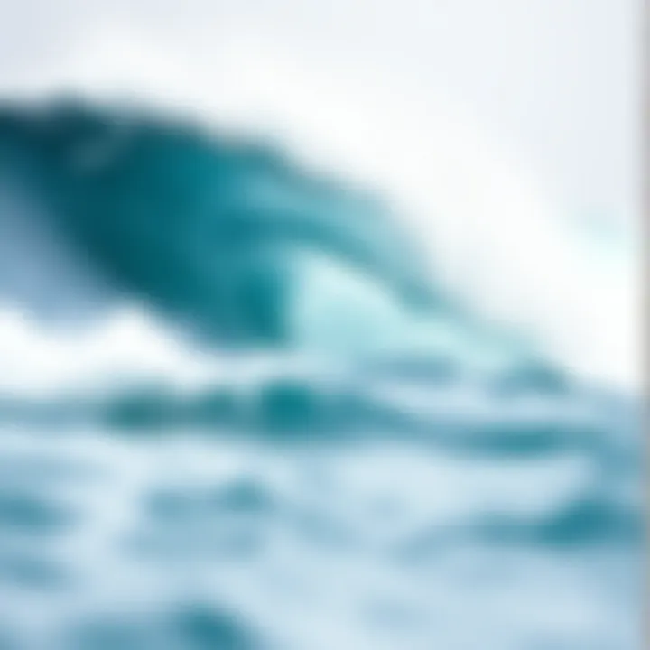 The Power of Nature: Ocean Waves A stunning ocean wave crashing against the shore