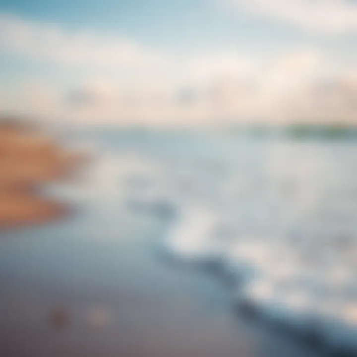 Serene Beach Landscape Serene beach landscape with gentle waves