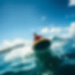 Dynamic view of the Flysurfer Mojo in action on the water