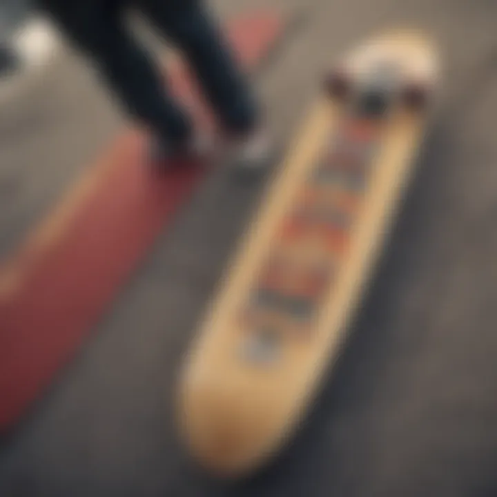 Vintage G & S skateboard design from the 1980s