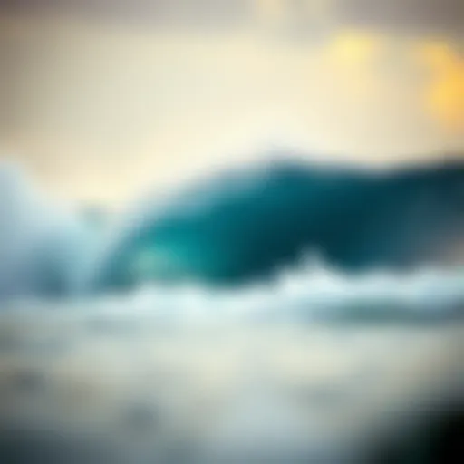 A stunning wave crashing against the shore at Punta Cana