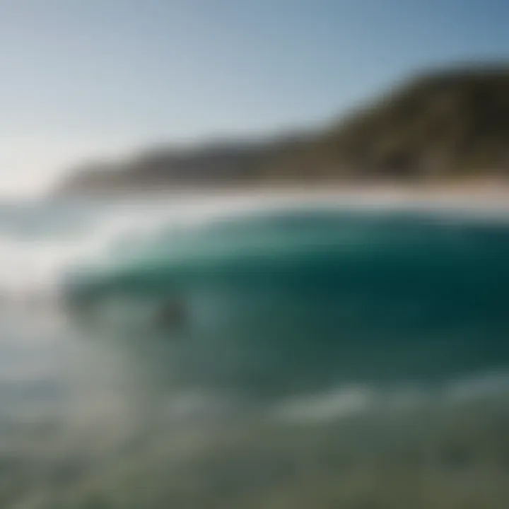 A scenic beach view highlighting ideal bodyboarding conditions