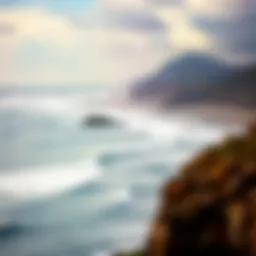 A stunning view of a surf break along the Oaxaca coastline