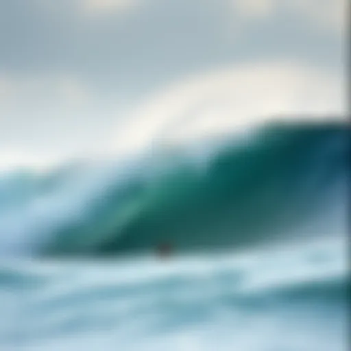 Stunning view of the waves breaking at Pasta Point