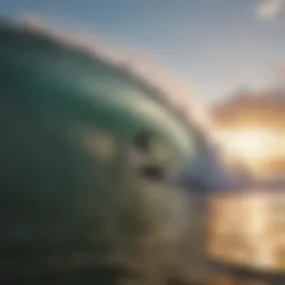 Dynamic waves crashing on Surfline Sunset Beach