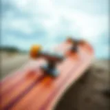 Close-up of a detailed fingerboard showcasing its craftsmanship