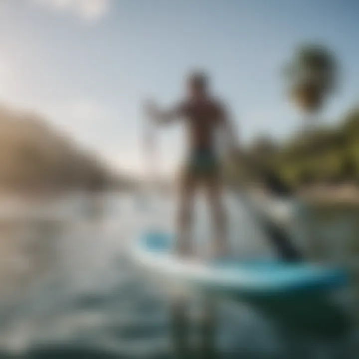 A vibrant community event showcasing paddle boarding culture and enthusiasts.