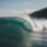 A scenic view of the ocean waves at Gilgo Beach