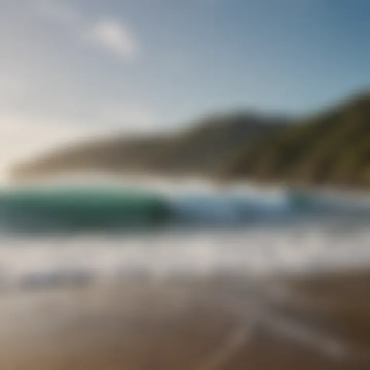 Surfers enjoying the waves at Gilgo Beach