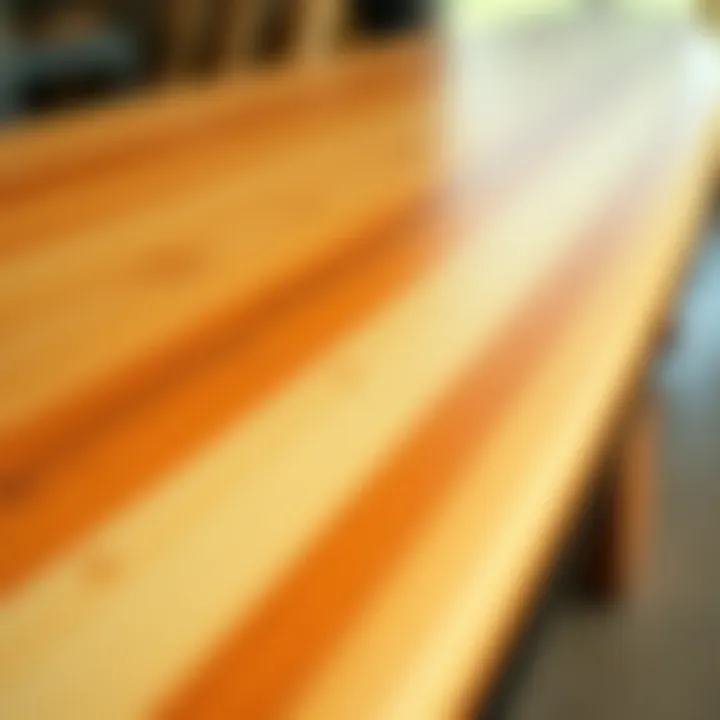 Close-up of eco-friendly materials used in greenlight surfboards