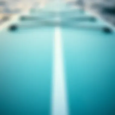 Close-up of paddle board material and construction