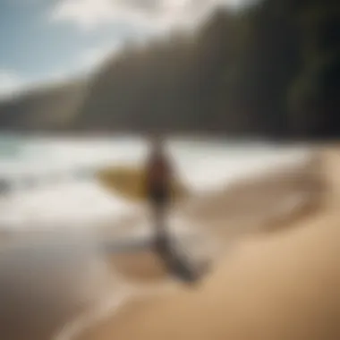 Beachgoers enjoying the vibrant atmosphere of Ke Iki Beach