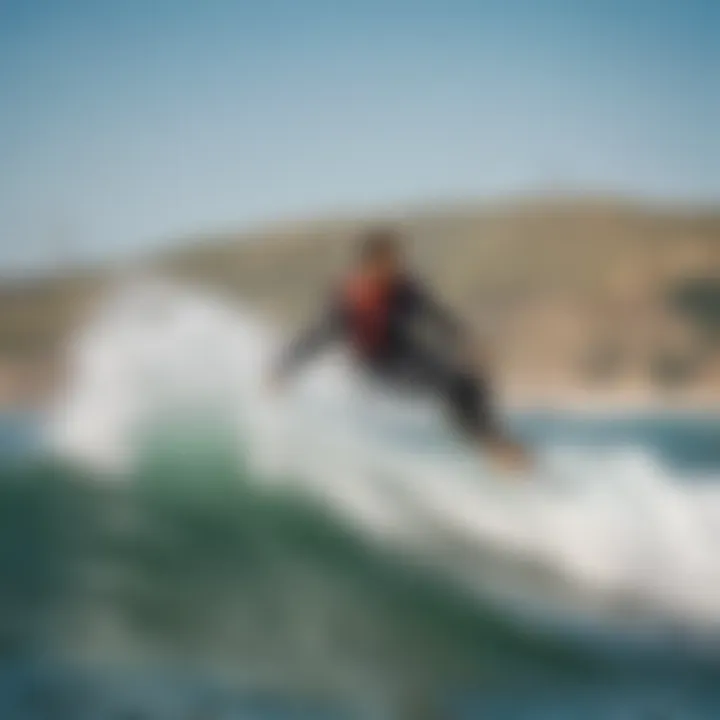 Kite surfers enjoying the Bay Area waves