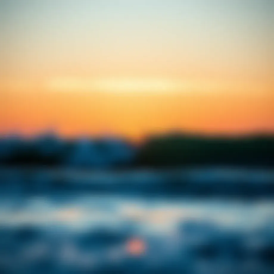 A breathtaking sunset over the waves at Lapoint Portugal