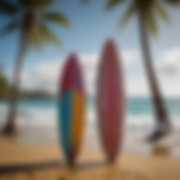 Surfboard designs reflecting Maui's vibrant culture