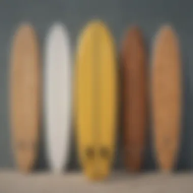 A side-by-side comparison of various board sizes and styles in a visual format